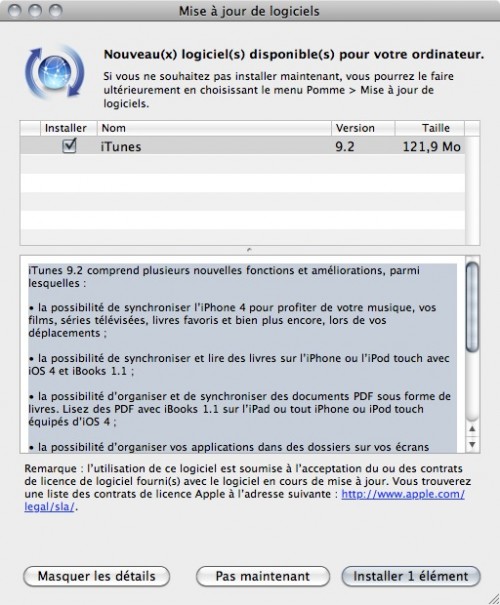 55249 6 itunes 9 2 a telecharger 500x605 News   iTunes 9.2 est disponible au téléchargement [EDIT]