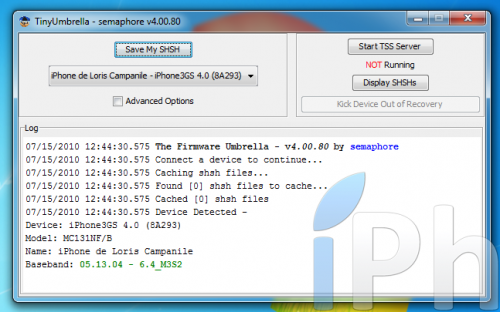 Screen 2010 07 15 à 12.44.58 500x312 Tutoriel   Sauvegarder votre ECID en 4.0 [Windows | Mac | Linux]