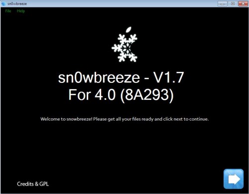 Snow 500x389 Tutoriel   Sn0wBreeze 1.7 : Jailbreak iOS 4 iPhone 3GS iPod Touch 2G MC / 3G sous 3.1.2 [NEW][VIDEO]