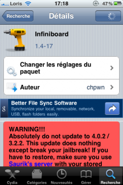 photo4 250x375 Cydia   Mise à jour dInfiniBoard pour liOS 4