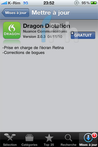 AppStore Dragon Dictation et Dragon Search : Mise à jour avec support Retina dragon screen AppStore Dragon Dictation et Dragon Search : Mise à jour avec support Retina