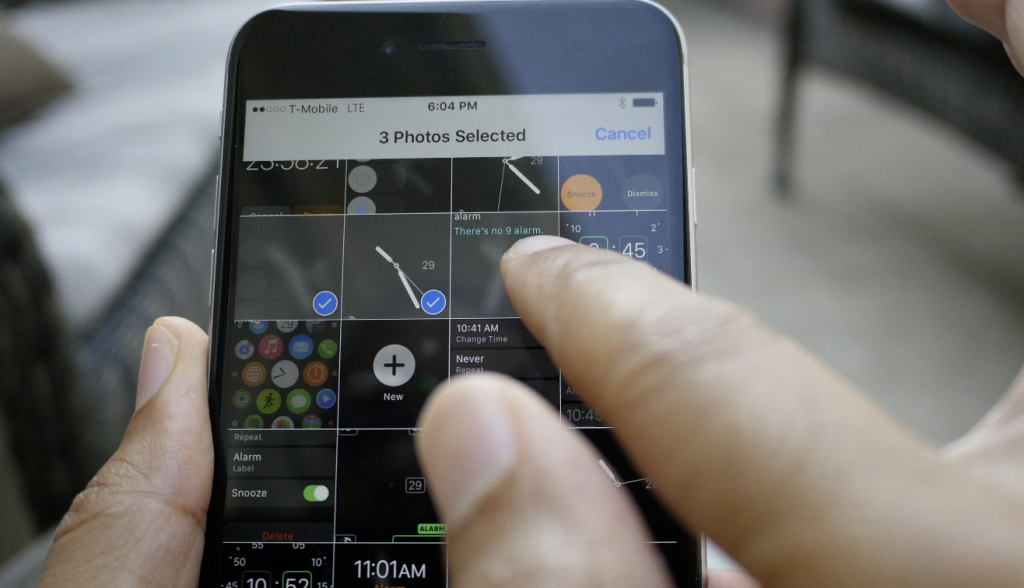 Quand Apple met un peu diOS 4 dans le nouvel iOS 9 ! Photos App Select Multiple Photos 1024x588 Quand Apple met un peu diOS 4 dans le nouvel iOS 9 !