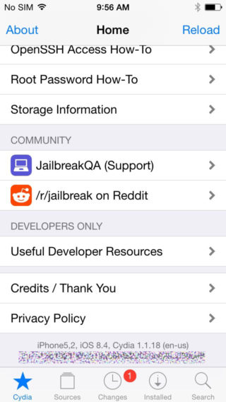 m4WLbjS 320x568 Jailbreak : 25PP propose le jailbreak de liOS 8.4 !
