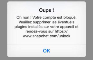Message suspension Snapchat