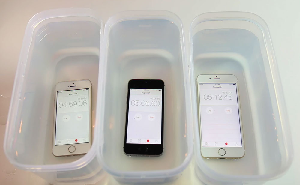 Test D Etancheite L Iphone Se A Cote De L Iphone 5s Et De L Iphone 6s Appsystem