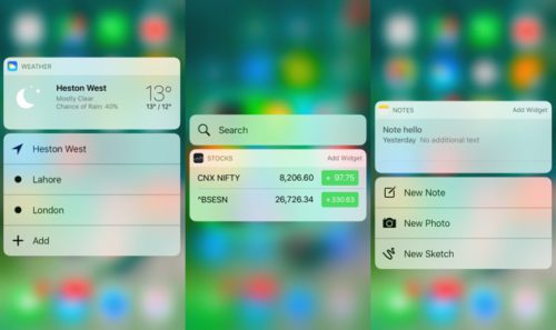 widgets