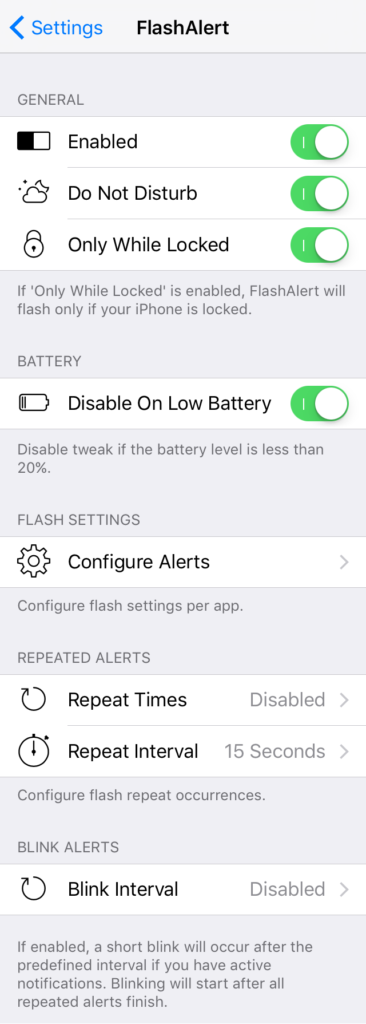 flashalert [Cydia] FlashAlert : personnaliser les notifications flash iPhone