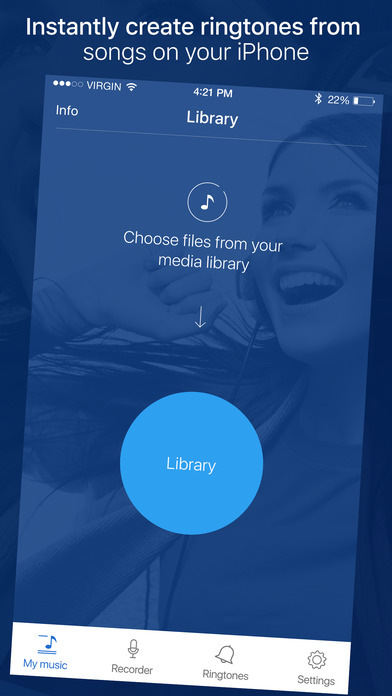 RNGTN - Ringtone, mail alert and text tone maker for your iPhone music library