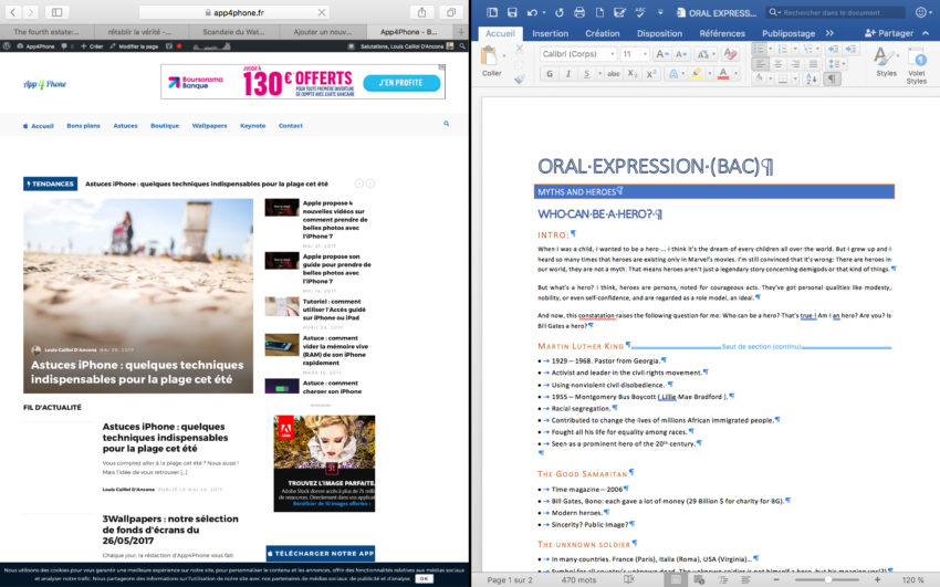 Split View Tuto