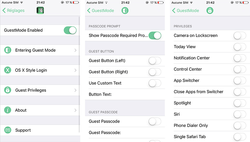 Créer un compte invité sur iPhone