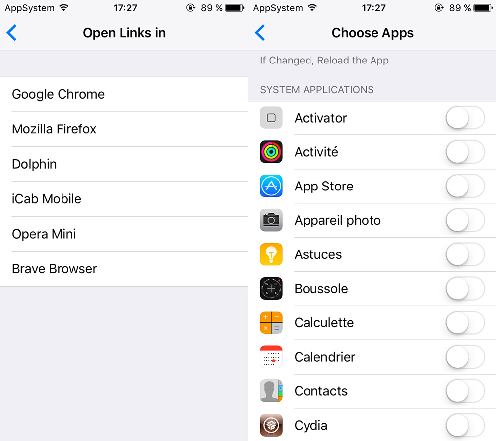 BrowserChanger10 - Changer son navigateur par défaut sur iPhone