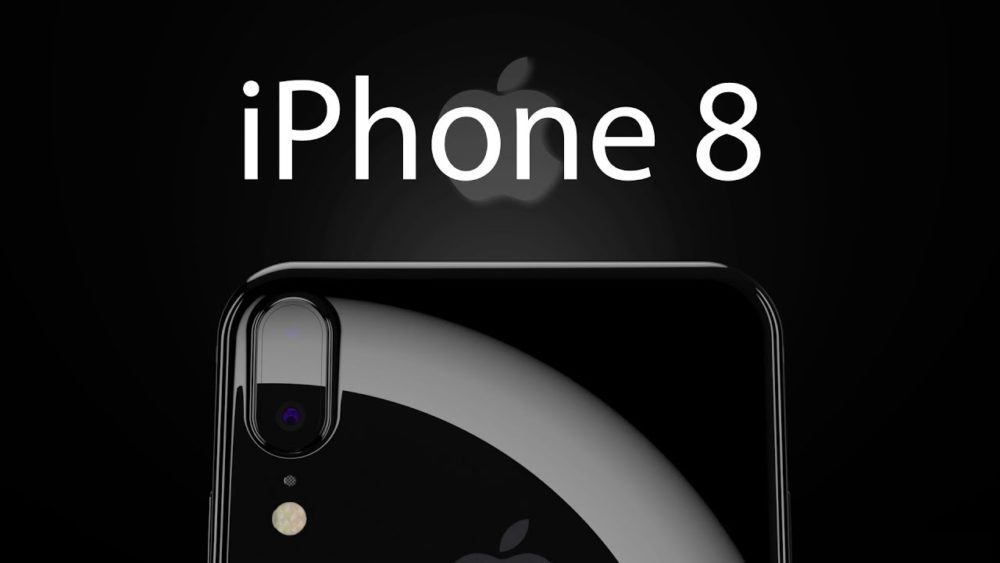 Concept 3D d'iPhone 8 sous iOS 11