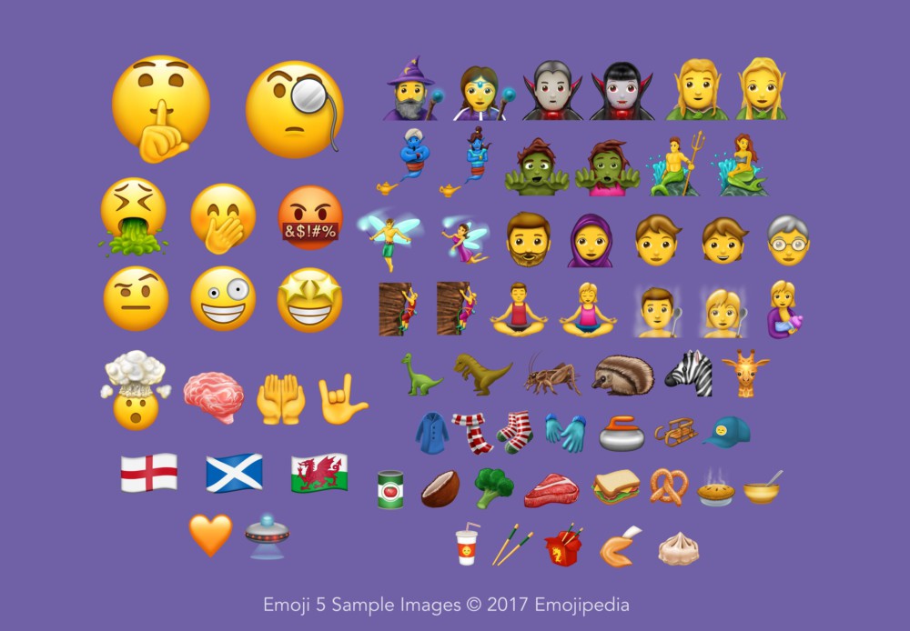 56 nouveaux Emojis d'iOS 11