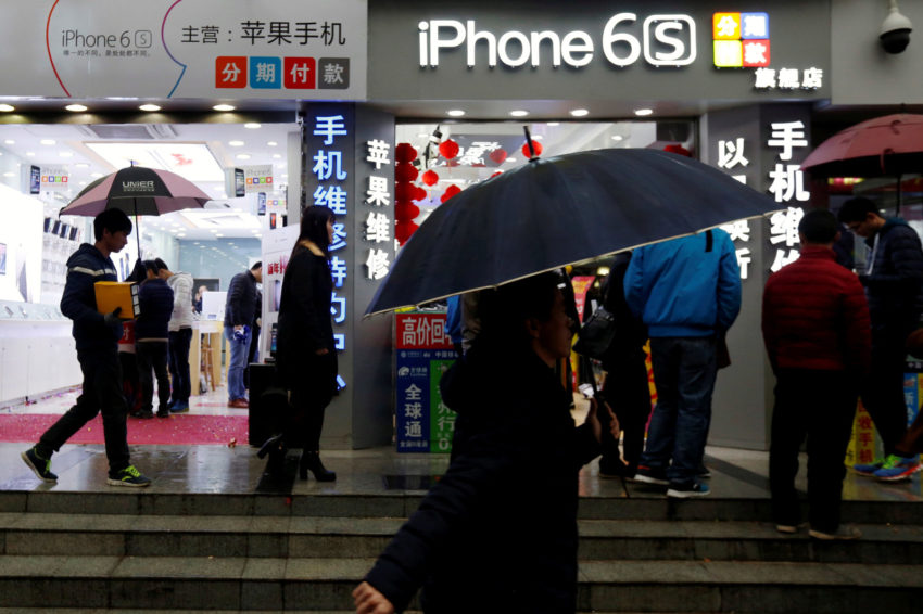 Chine - trafic de données d'utilisateurs Apple