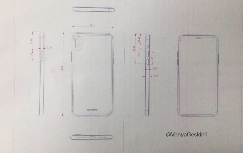 production de masse de l'iPhone 8