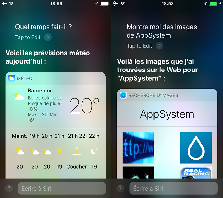utiliser Siri sans parler