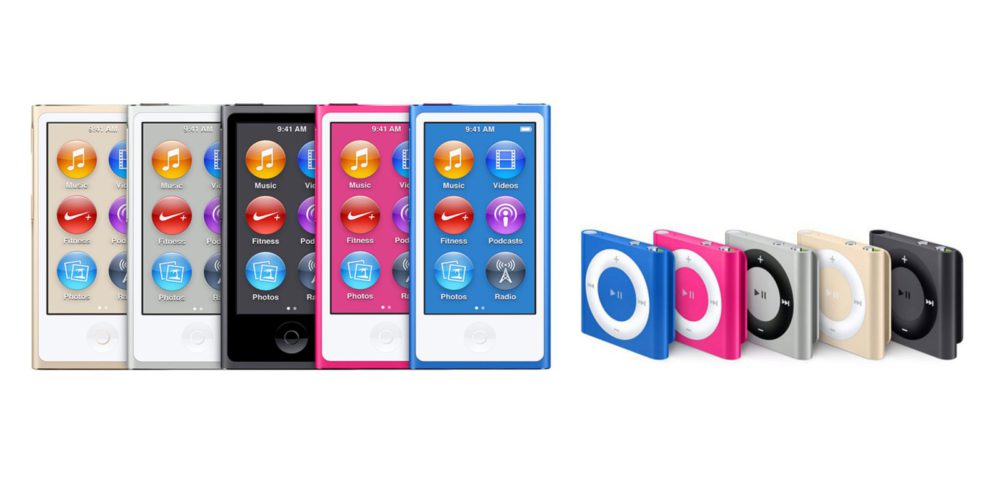 Apple arrête officiellement l'iPod nano et l'iPod shuffle