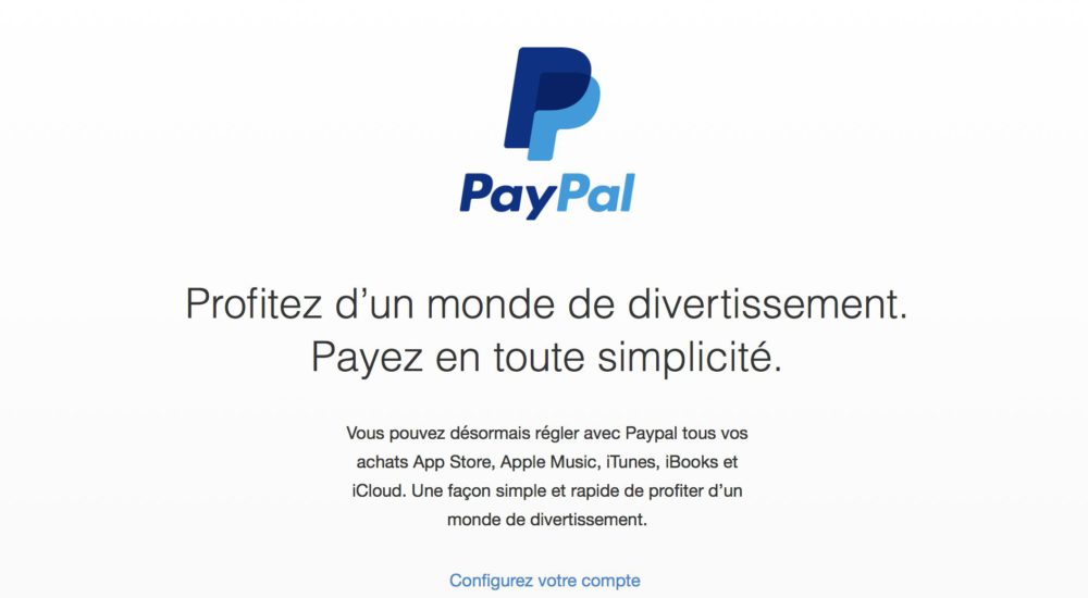 Utiliser Paypal en moyen de paiement sur l'App Store