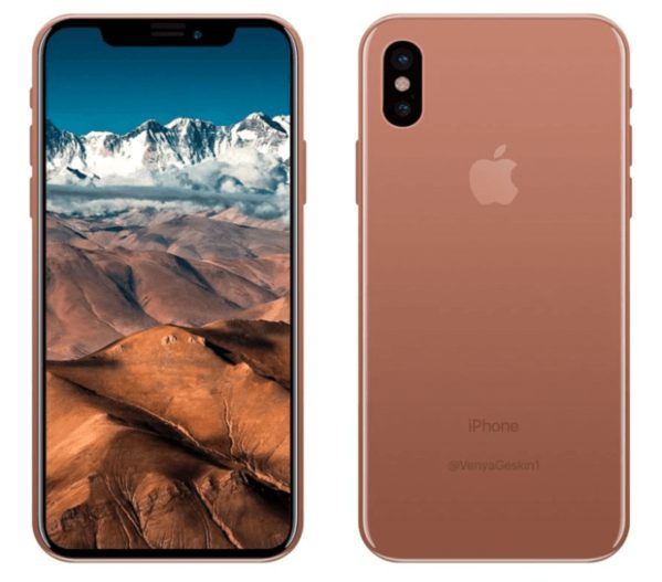 couleur Blush Gold pour l'iPhone 8