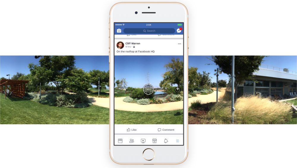Prendre des photos panoramiques avec Facebook