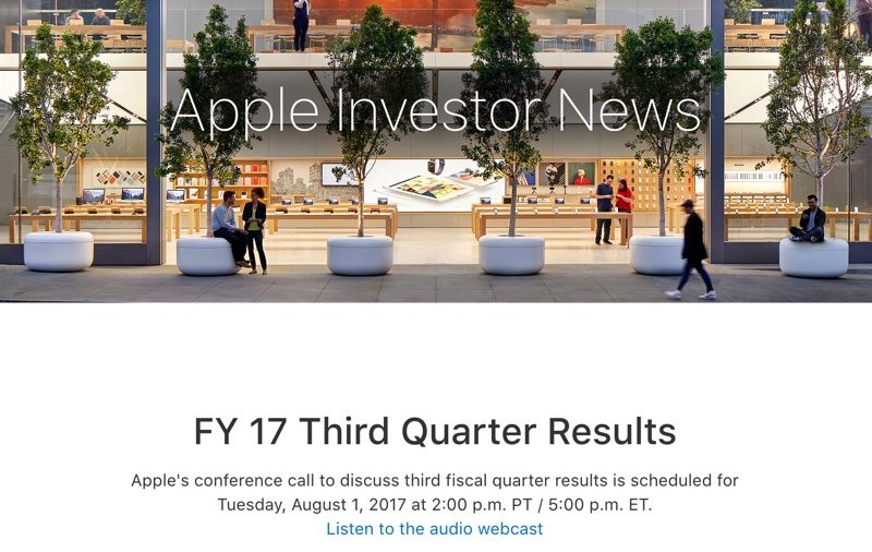 Apple présentera ce soir ses résultats financiers pour ce trimestre