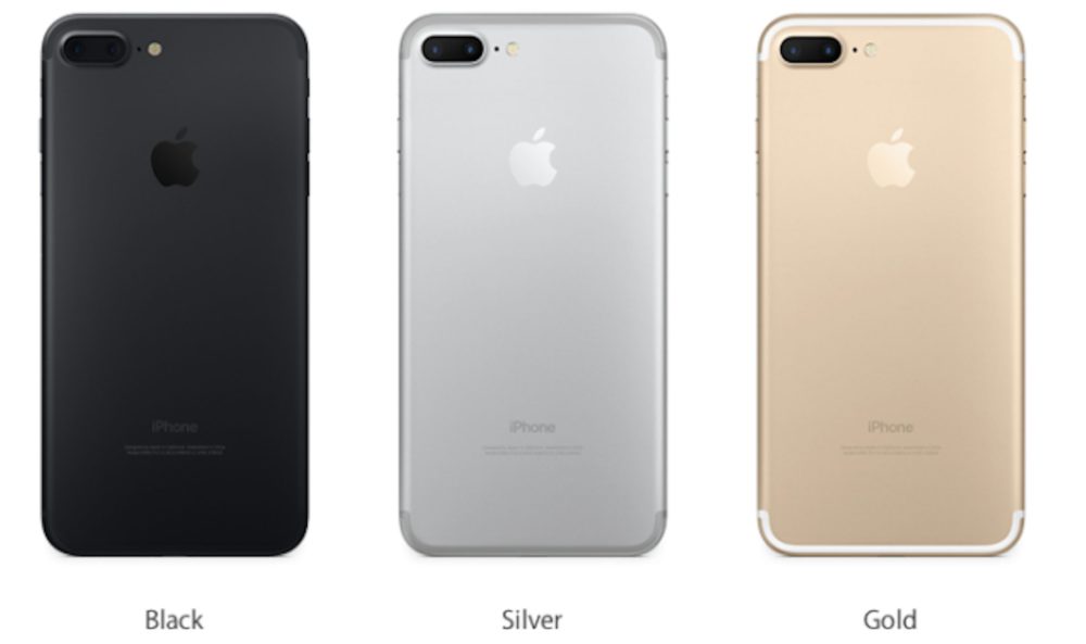 trois couleurs en option pour l'iPhone 8