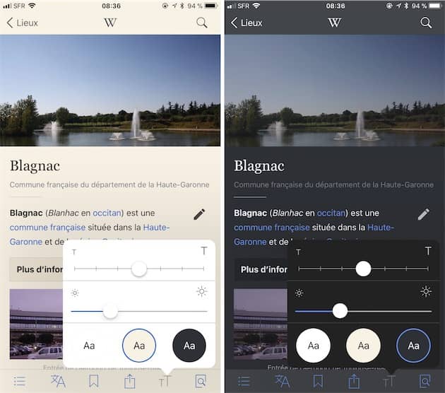 Wikipédia inclut un mode nuit avec deux nouveaux thèmes