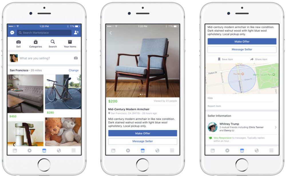 Facebook lance Marketplace pour concurrencer Leboncoin