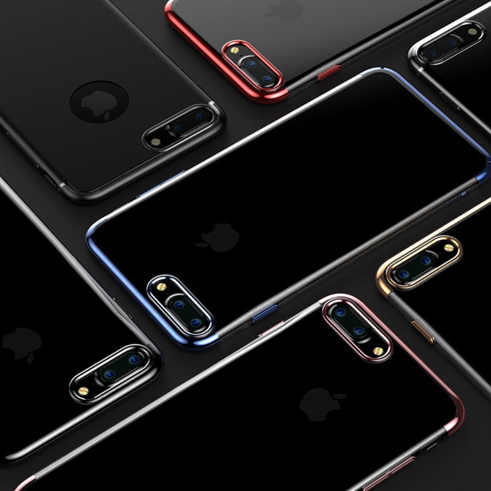 Coque fine et transparente pour iPhone 7, 7 Plus