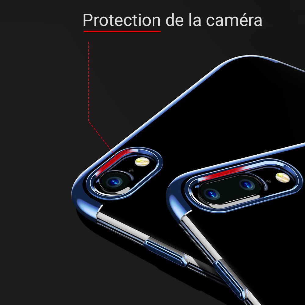 Coque fine et transparente pour iPhone 7, 7 Plus