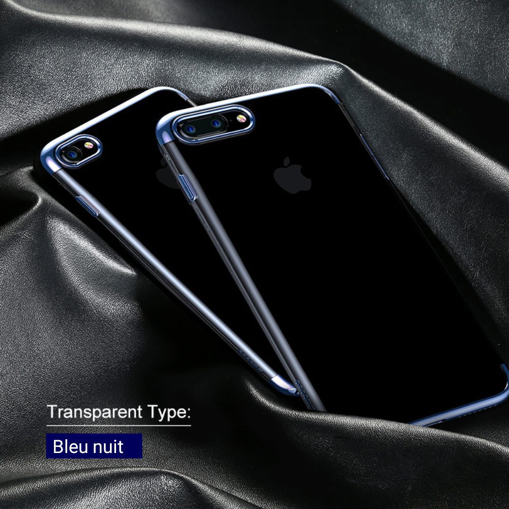 Coque fine et transparente pour iPhone 7, 7 Plus