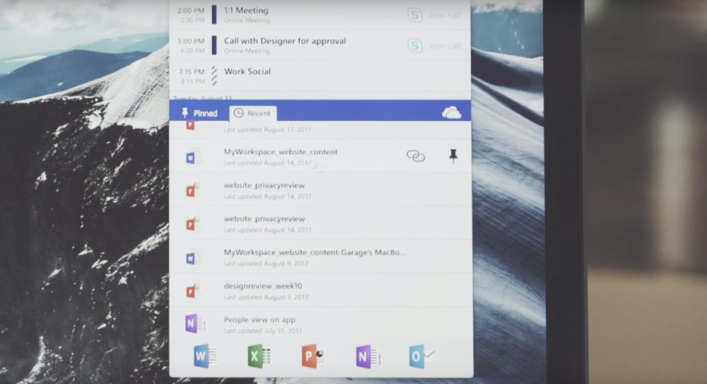 Microsoft lance une toolbar Office 365 pour macOS