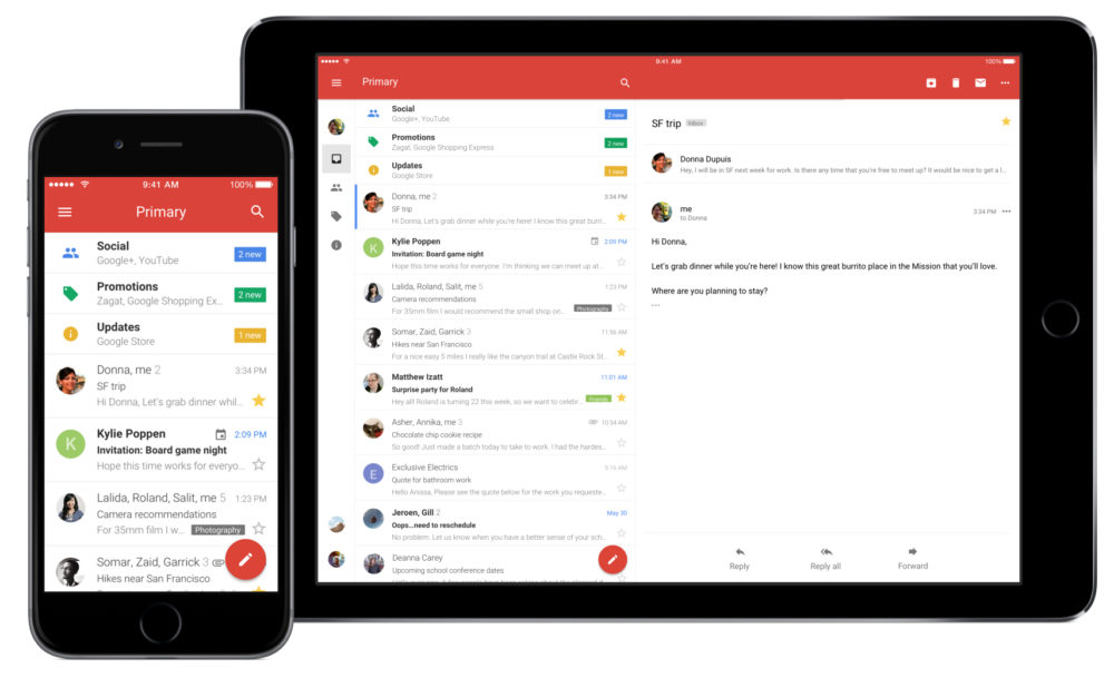 Gmail iOS ouvert aux messageries tierces