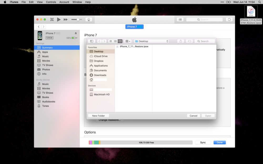 passer d'une version bêta à une version finale d'iOS 11