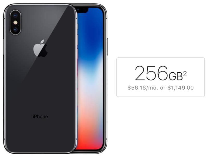 iPhone X : le choix des acheteurs se portera sur le modèle 256 Go