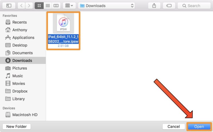 downgrade sur iOS 11.1.2