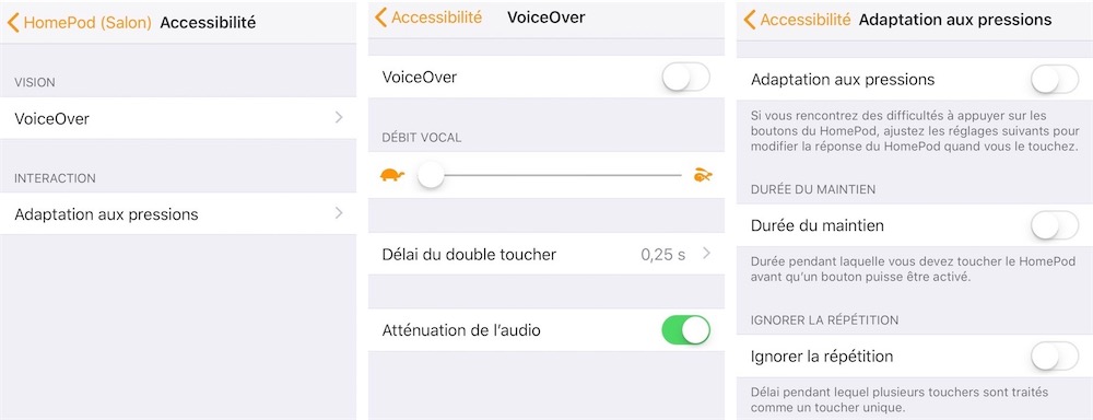 HomePod : les réglages de l'enceinte