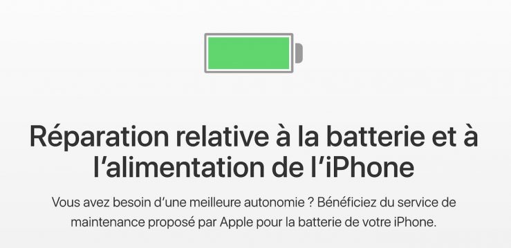 Batteries des iPhone