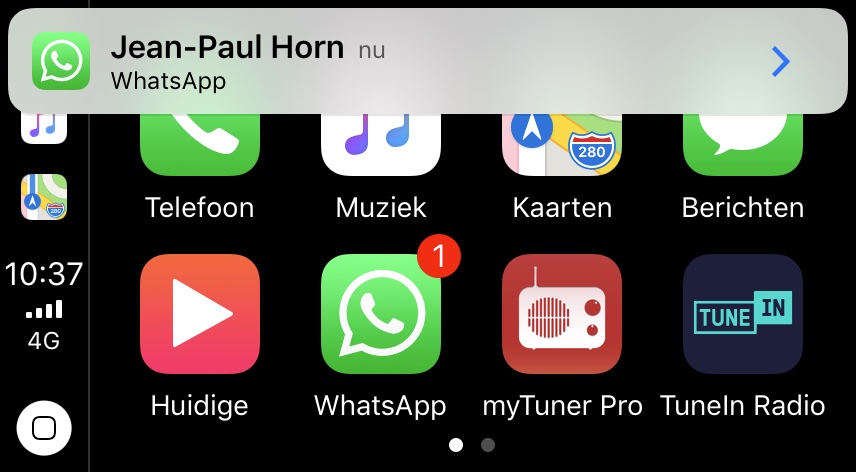 WhatsApp est compatible CarPlay