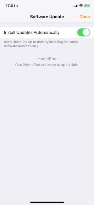 Mises à jour du HomePod se feront sur iPhone