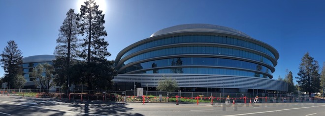 travaux de l'Apple Campus 3 presque achevés