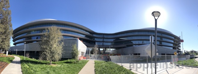 travaux de l'Apple Campus 3 presque achevés