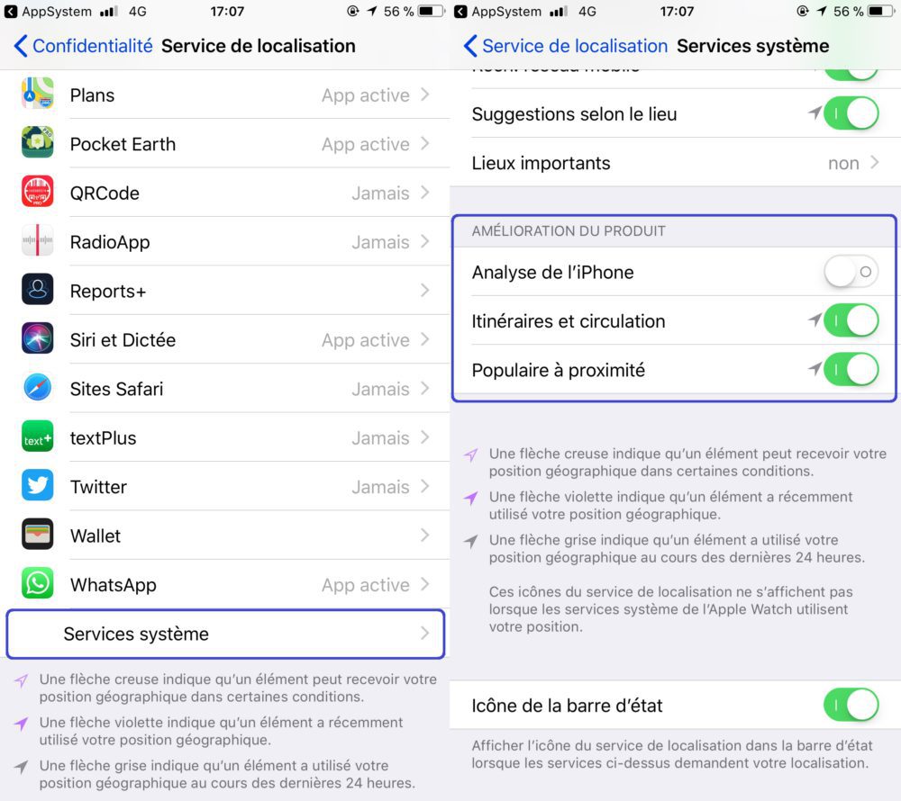 protéger les données de localisation de votre iPhone