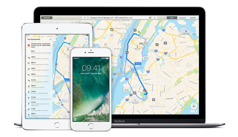 stations de vélos arrivent sur Apple Plans