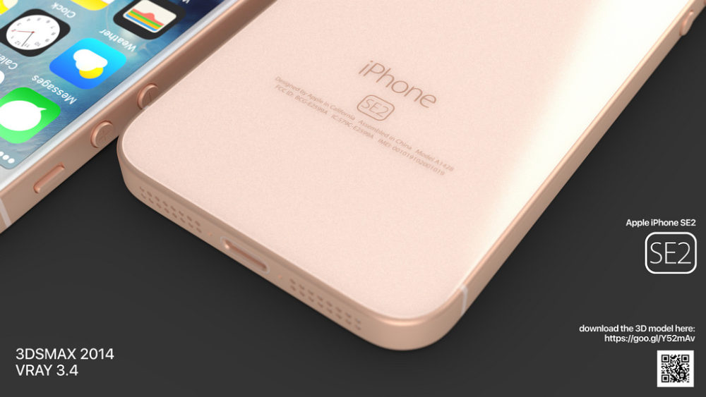 iPhone SE 2 Concept 1 Voici le concept iPhone SE 2 de Martin Hajek