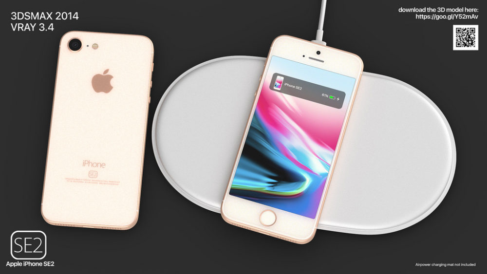 iPhone SE 2 Concept 2 Voici le concept iPhone SE 2 de Martin Hajek