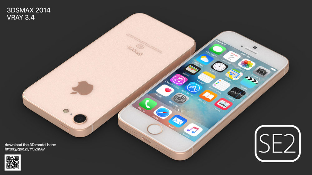 iPhone SE 2 Concept 4 Voici le concept iPhone SE 2 de Martin Hajek