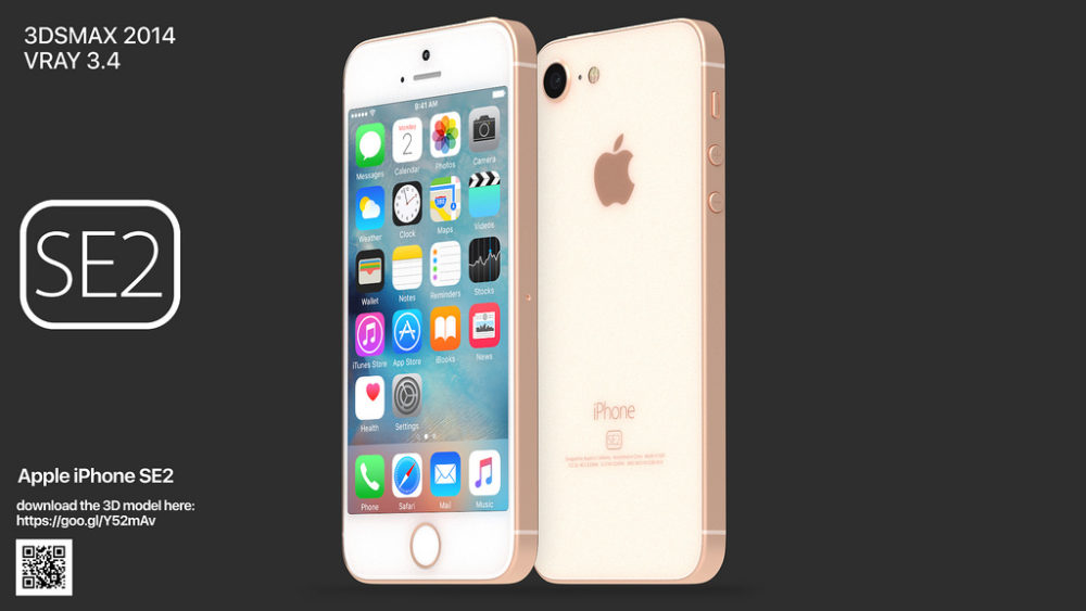 iPhone SE 2 Concept Voici le concept iPhone SE 2 de Martin Hajek
