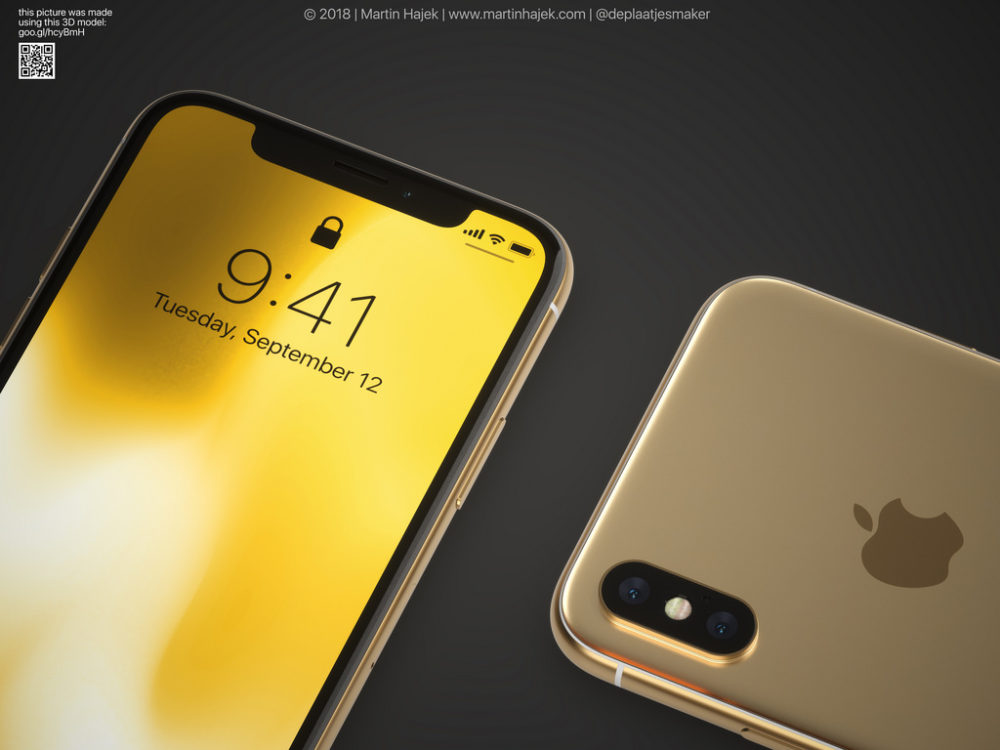 concept d'iPhone X gold