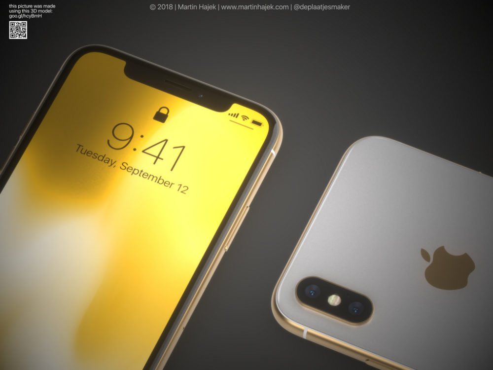 concept d'iPhone X gold